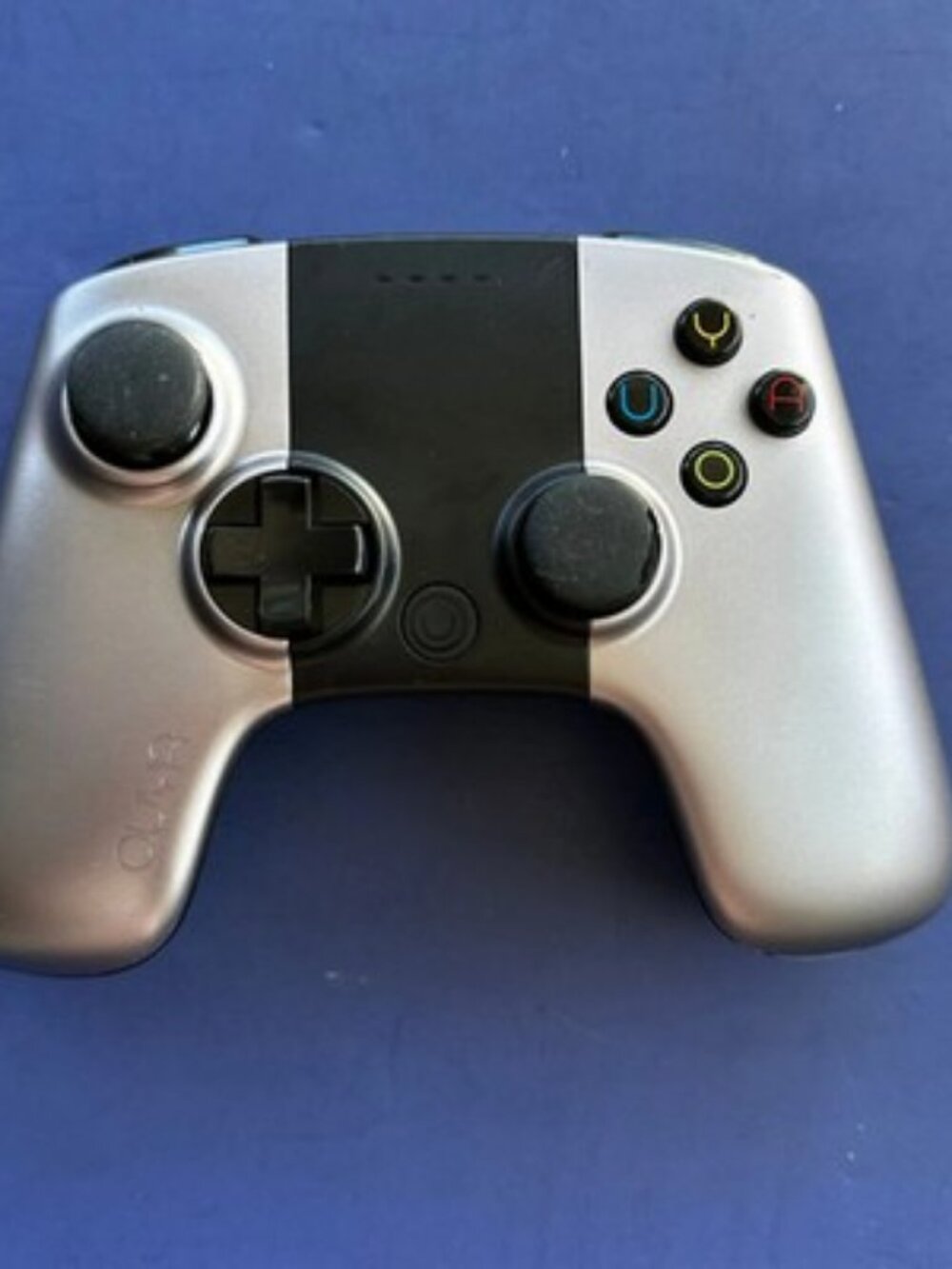 OUYA OGC1 Bluetooth Game Controller Black Silver Touchpad